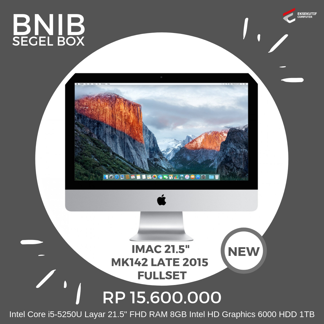 iMac 21.5 MK142 Late 2015 BNIB
